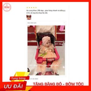 Đầm công chúa cho bé hồng cam cánh tiên