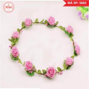 Vòng hoa đội đầu đỏ 5683