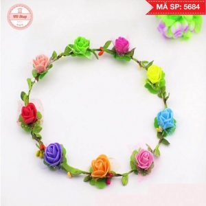 Vòng hoa đội đầu đỏ 5684