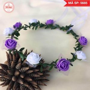 Vòng hoa đội đầu đỏ 5685