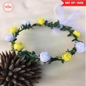 Vòng hoa đội đầu đỏ 5686