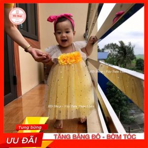 Đâm bé gái - Đầm cánh tiên cho bé gái hàng thiết kế 1