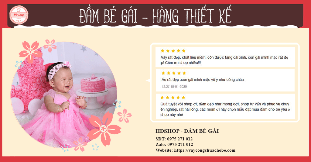 Váy bé gái - Váy Hoa Hồng Cánh Tiên xinh xắn cho bé 1-8 Tuổi | Lazada.vn