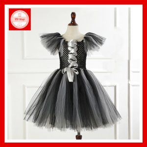 Đầm Hóa Trang Halloween Cho Bé Gái – Phong Cách Phù Thủy, Ma Cà Rồng