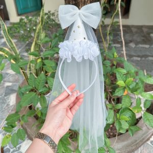 Mũ Sinh Nhật Công Chúa Kèm Lúp Voan – Phụ Kiện Xinh Xắn Cho Bé Gái