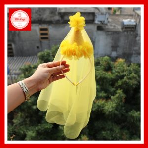 Mũ Sinh Nhật Công Chúa Vàng – Phụ Kiện Lộng Lẫy Cho Bé Gái